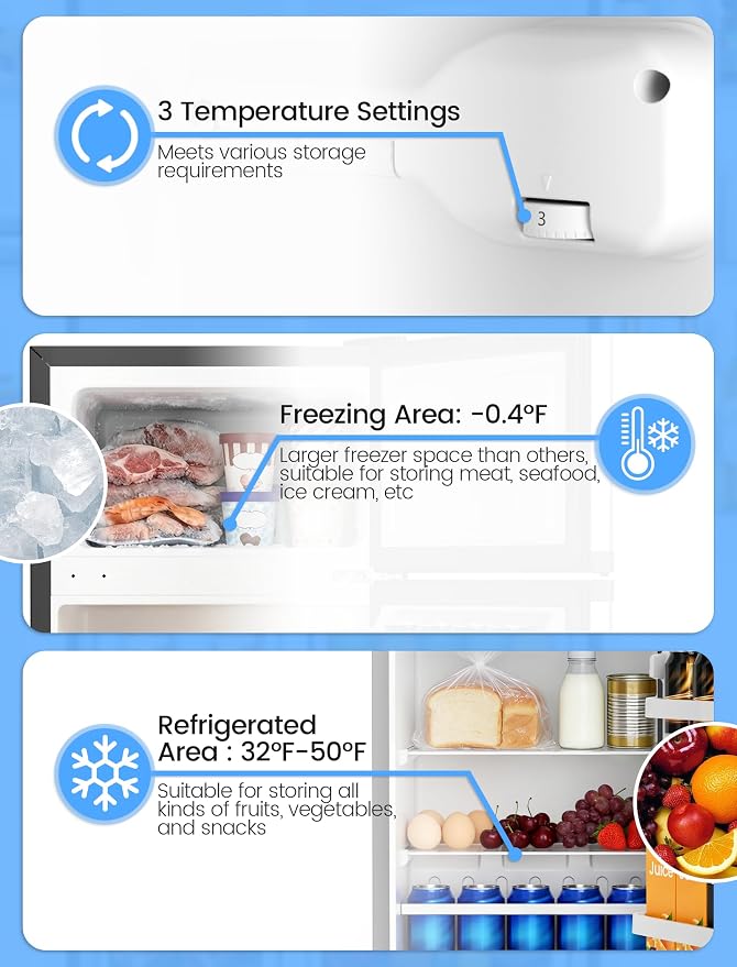 COWSAR 2.5 Cu.Ft Dorm Fridge - Image 3