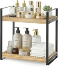 2 Tier Bathroom Organizers and Storage, Farmhouse Countertop Organizer by Zecela