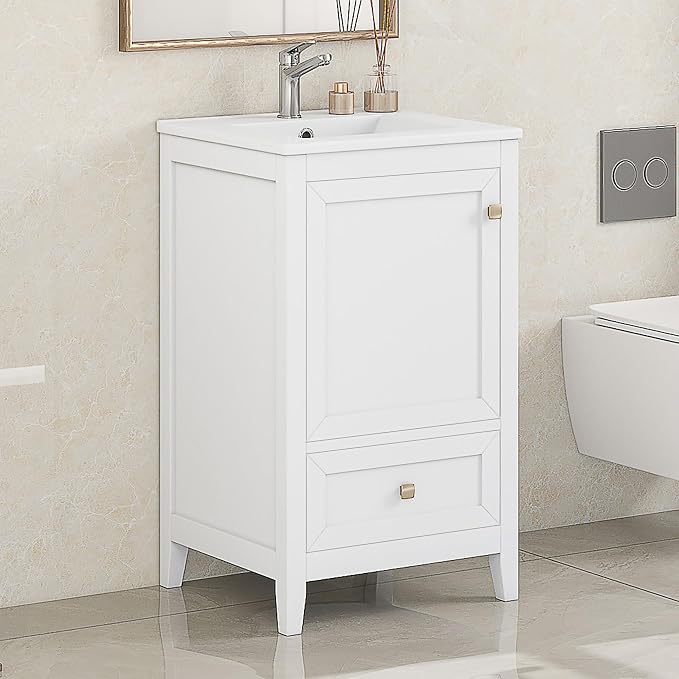 Bellemave 20-inch Solid Wood Bathroom Vanity - Image 4