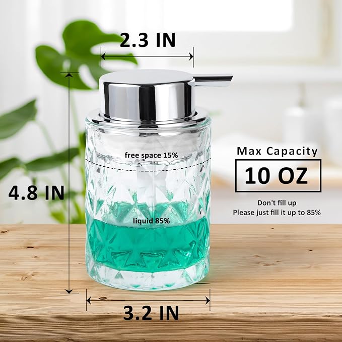 Bathroom Glass Soap Dispenser - Image 5