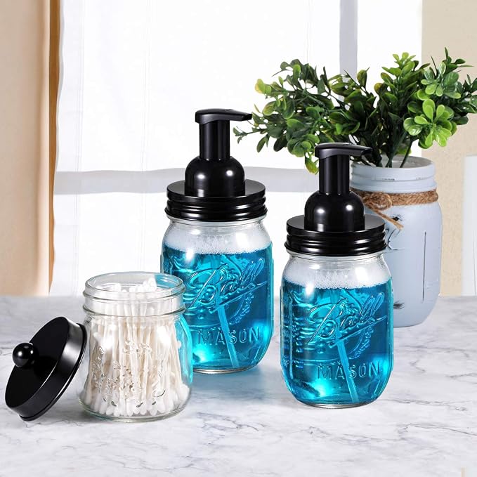 SheeChung 2 Pack Mason Jar Foaming Soap Dispenser Lids - Image 5