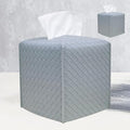 HOMOTEK 2 Pack Tissue Box Cover, PU Leather Tissue Holder, Square Decorative by HOMOTEK