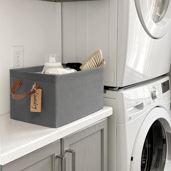 CHICVITA Storage Baskets for Organizing, Fabric Storage Bins for Clothes - Image 3