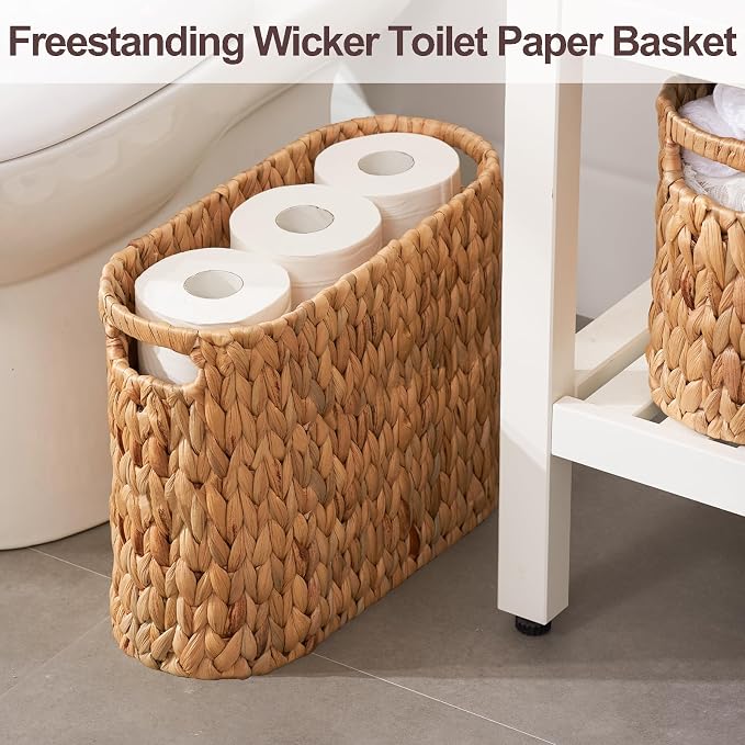 FairyHaus Wicker Toilet Paper Storage Basket - Image 2