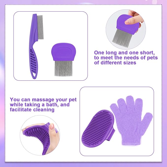 VCZONE 8 Pcs Small Animal Grooming Kit, Rabbit Grooming Kit - Image 6