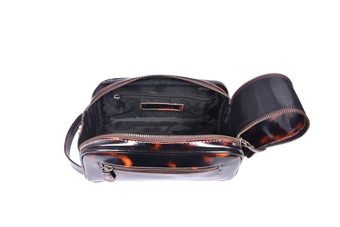 10" Premium Leather Toiletry Travel Pouch - Image 3