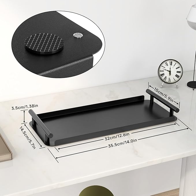 Toilet Paper Basket, Stainless Steel Toilet Tank Tray - Image 5