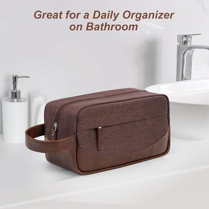 Travel Toiletry Bag for Men and Women, Hanging Toiletry Organizer, Water - Image 6