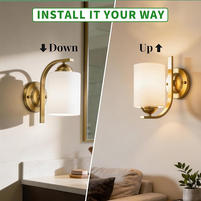 Wall Sconces Lights Lamp for Bedroom Bathroom, Modern Vanity Light Fixtures - Image 6