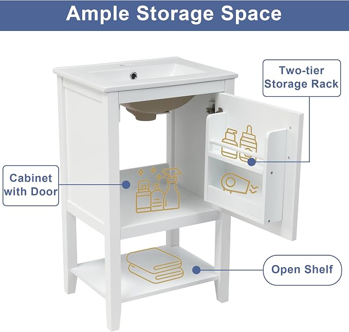 Bellemave 20" Small Bathroom Vanity - Image 4