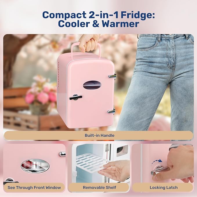Simple Deluxe 4L/6 Can Portable Mini Fridge - Image 7