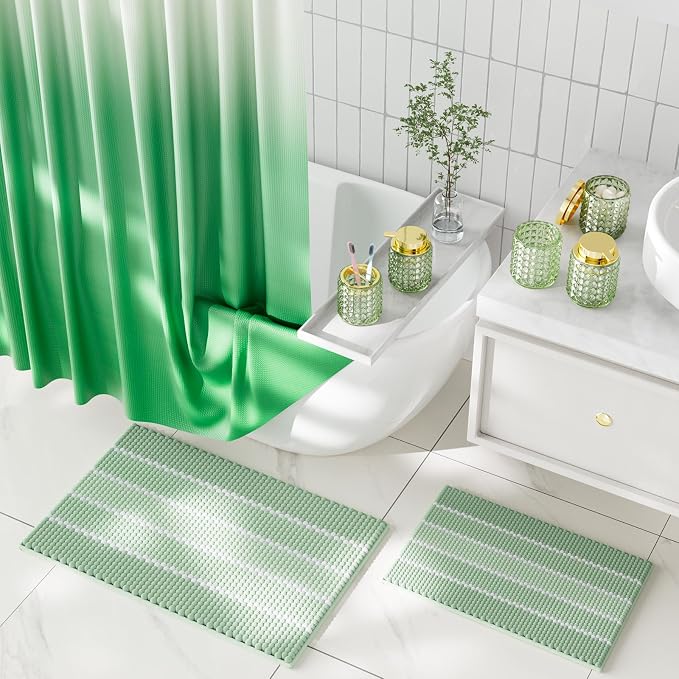 Bathroom Sets with Shower Curtain and Rugs and Accessories, Glass Bathroom - Image 4