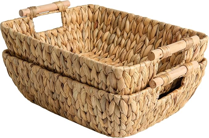 StorageWorks Hand-Woven Storage Baskets by StorageWorks