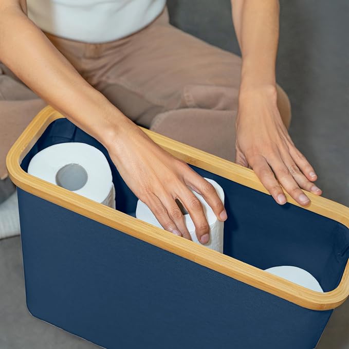 LONBET Toilet Paper Storage for 12 Rolls, Stackable & Foldable - Image 7