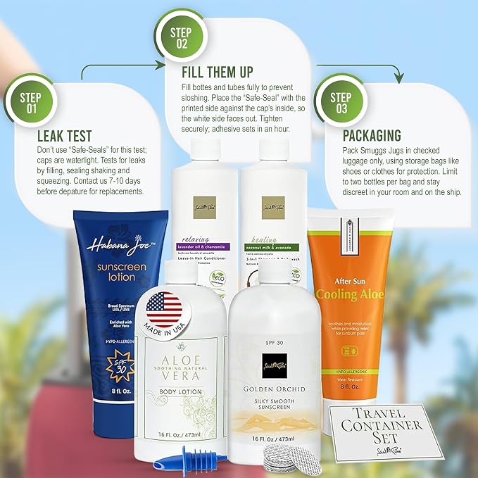 Cruise Alcohol Smuggling Kit Empty Shampoo Conditioner Bottles hide and drink - Image 3