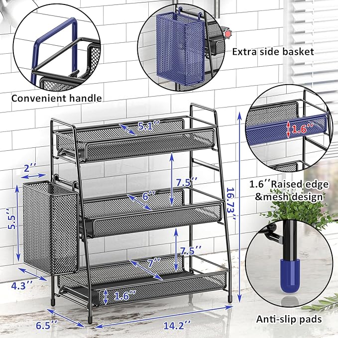 EKNITEY Bathroom Countertop Organizer Shelf - Image 6