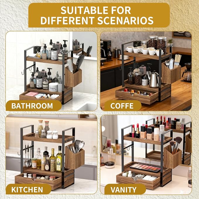 2-Tired Bathroom Counter Organizers and Storage, Bathroom Countertop Organizer - Image 7