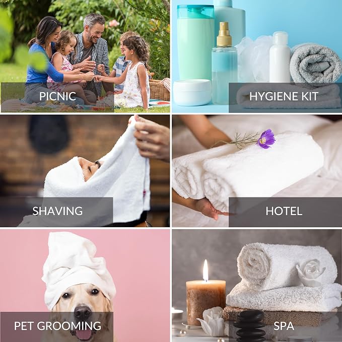 24 Pcs White 16x27 Inch Cotton Blend Economy Hand Towels Salon/Gym/Hotel Super - Image 3