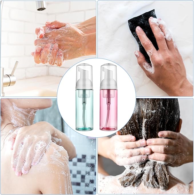 2 Pack Foam Pump Bottle Travel 60 ml/2 oz Small Size Mousse Foam Soap Dispenser - Image 6