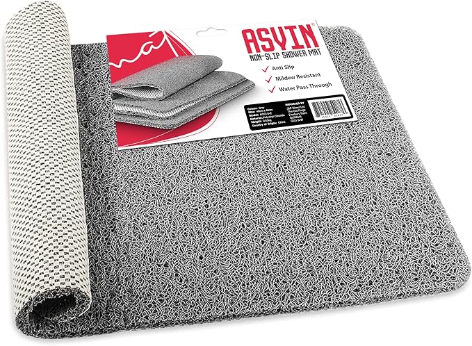 Asvin Soft Textured Bath, Tub Mat, 24x16 Inch Rectangular, Phthalate Free by Unknown