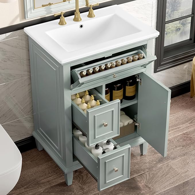 Harper & Bright Designs 24" Bathroom Vanity by HarperBrightDesigns