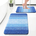 OLANLY Bathroom Rug Set 2 Piece, Soft Absorbent Microfiber Bath Rug Set by OLANLY