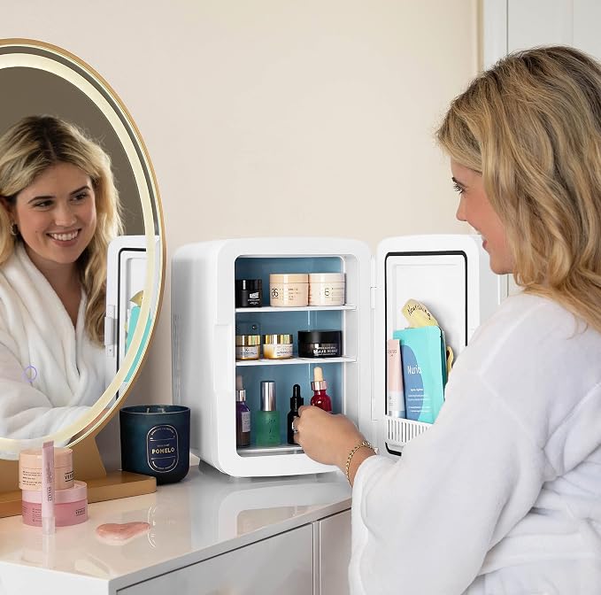 Cooluli 10L Mini Fridge for Bedroom, Office Desk & Dorm - Image 3