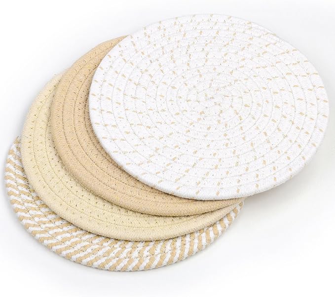 SHACOS 8 Inches Trivets for Hot Dishes, Pot Holders for Hot Pots and Pans - Image 9