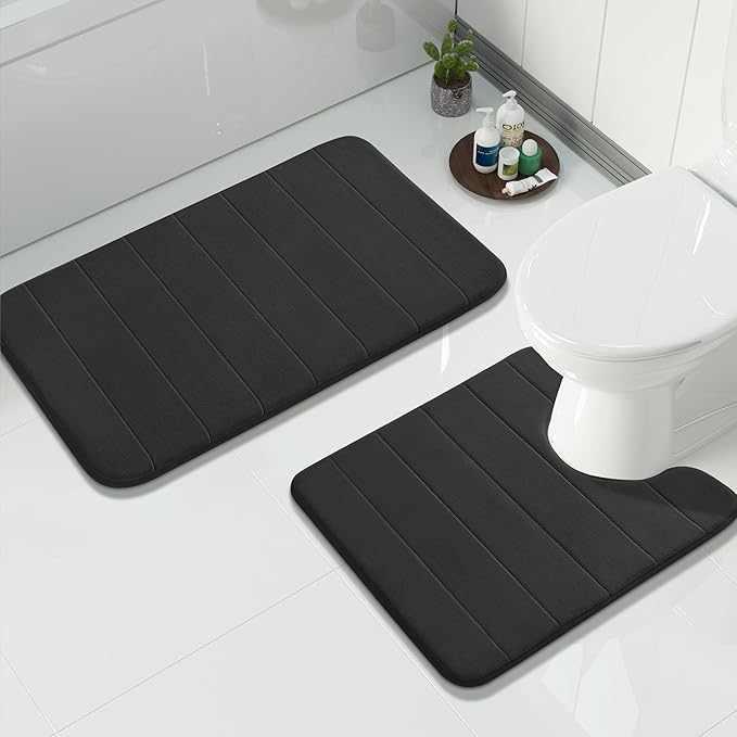 Yimobra Memory Foam Bath Mat Set 2 Piece by Yimobra