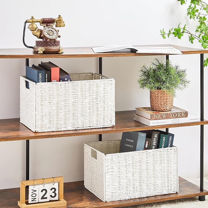 Vagusicc Wicker Storage Basket, Large Storage Baskets - Image 3