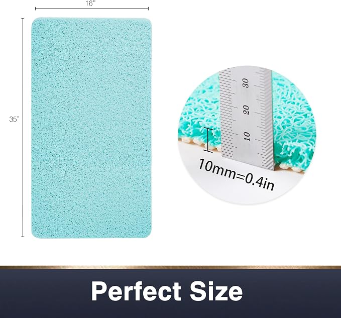 Asvin Soft Textured Bath, Tub Mat, 35x16 Inch, Phthalate Free, Non Slip Comfort - Image 5