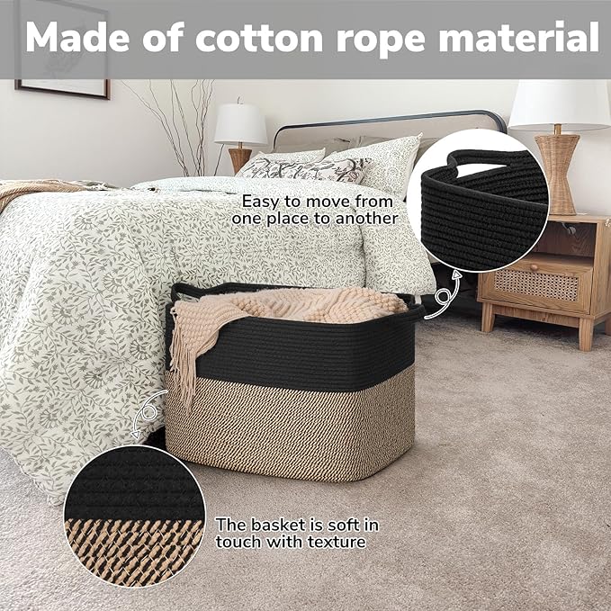 Goodpick Woven Baskets for Organizing, Decorative Toy Baskets Storage Kids - Image 5