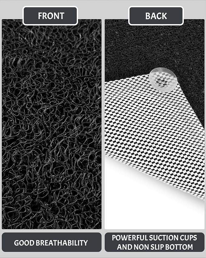Mecko Non Slip Shower Mats, 17x30 Inch, Anti-Slip Bathtub Mats - Image 3