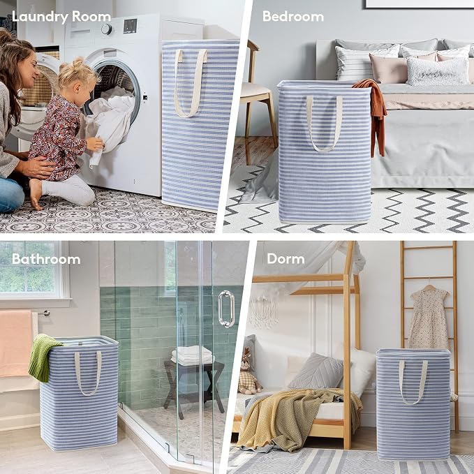Lifewit 3 Pack Laundry Basket 80L Each, Collapsible Clothes Hamper - Image 7