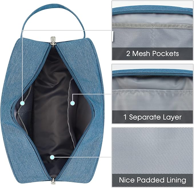 Narwey Travel Toiletry Bag for Women Traveling Dopp Kit Men Travel Bag for - Image 5