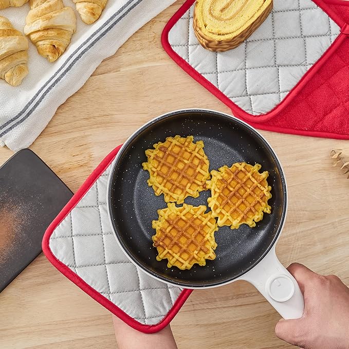 Kitchen Pot Holders Set Heat Resistant Pure Cotton Potholders Kit Trivets Large - Image 4