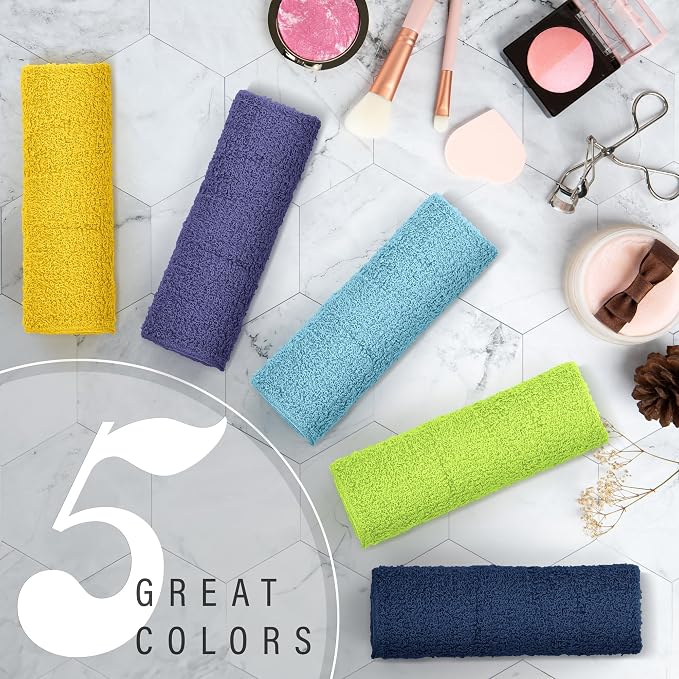 DecorRack 20 Pack 100% Cotton Wash Cloth, Luxurious Soft, 12 x 12 inch Ultra - Image 6