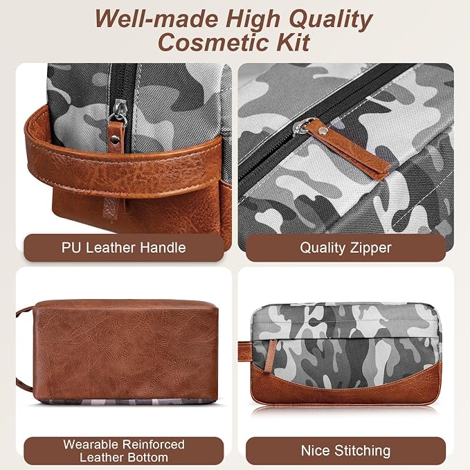 Travel Toiletry Bag for Men, Hanging Toiletry Organizer, Water Resistant - Image 2