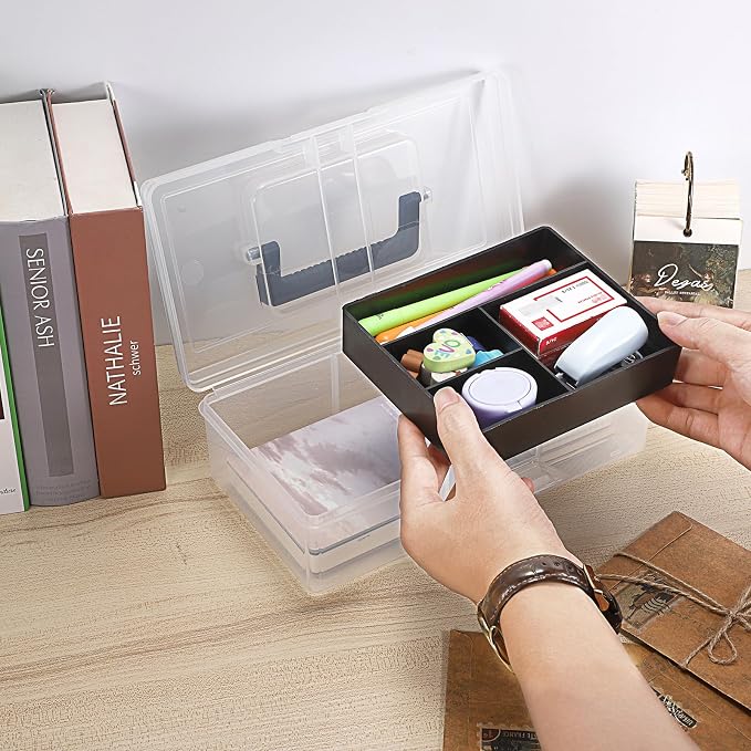 JUXYES Plastic Carry Storage Box - Image 4