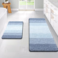 OLANLY Bathroom Rug Set 2 Piece, Soft Absorbent Microfiber Bath Rug Set by OLANLY