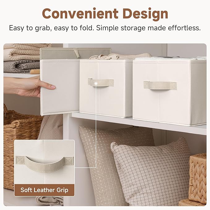 StorageWorks Closet Organizers and Storage Bins, Fabric Storage Baskets - Image 6