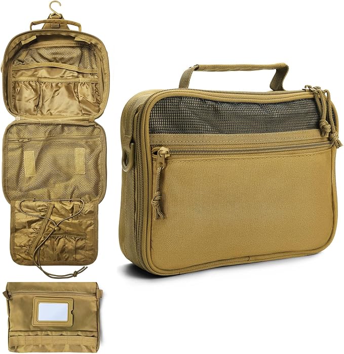 SMONT Toiletry Bag for Men Travel Toiletry Organizer Dopp Kit Organizer by SMONT
