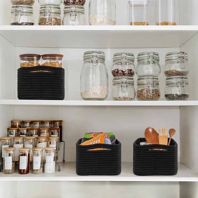 Goodpick Storage Baskets, Rope Shelf Basket Small Baskets - Image 7