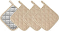 Kitchen Pot Holders Set Heat Resistant Pure Cotton Potholders Kit Trivets Large by KLNYOO