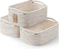 3-Pcs Shelf Baskets for Organizing, Closet Organizer Bins, Small Woven Baskets by MaxuniTechLife