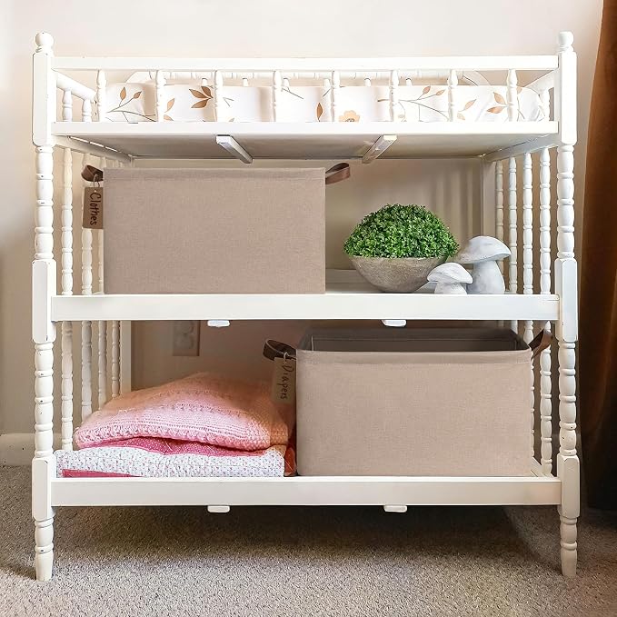 CHICVITA Storage Baskets for Shelves, Large Fabric Organizer Bins - Image 2