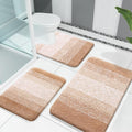 OLANLY Bathroom Rugs Sets 3 Piece, Soft Absorbent Microfiber Bath Mats and by OLANLY