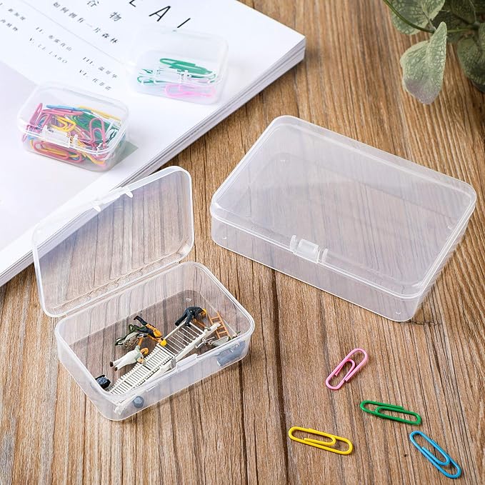 96 Pack Rectangular Clear Plastic Storage Containers Box - Image 4