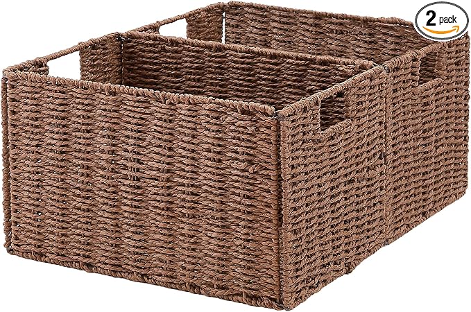 Vagusicc Wicker Storage Basket, Small Storage Baskets by Vagusicc
