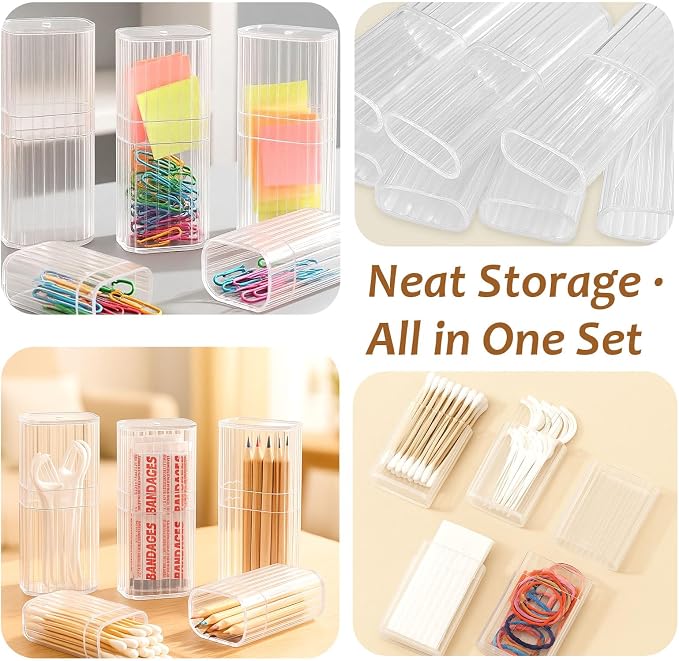 7 Pcs Travel Cotton Swab Holders – Mini Dustproof Swab Cases - Image 6